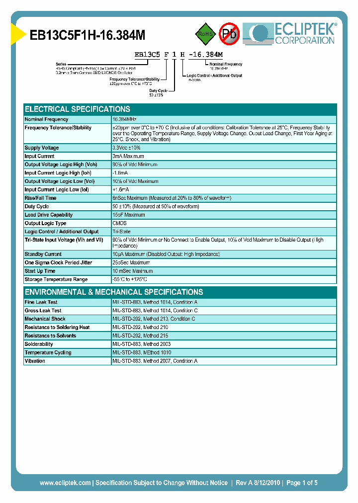 EB13C5F1H-16384M_4025152.PDF Datasheet