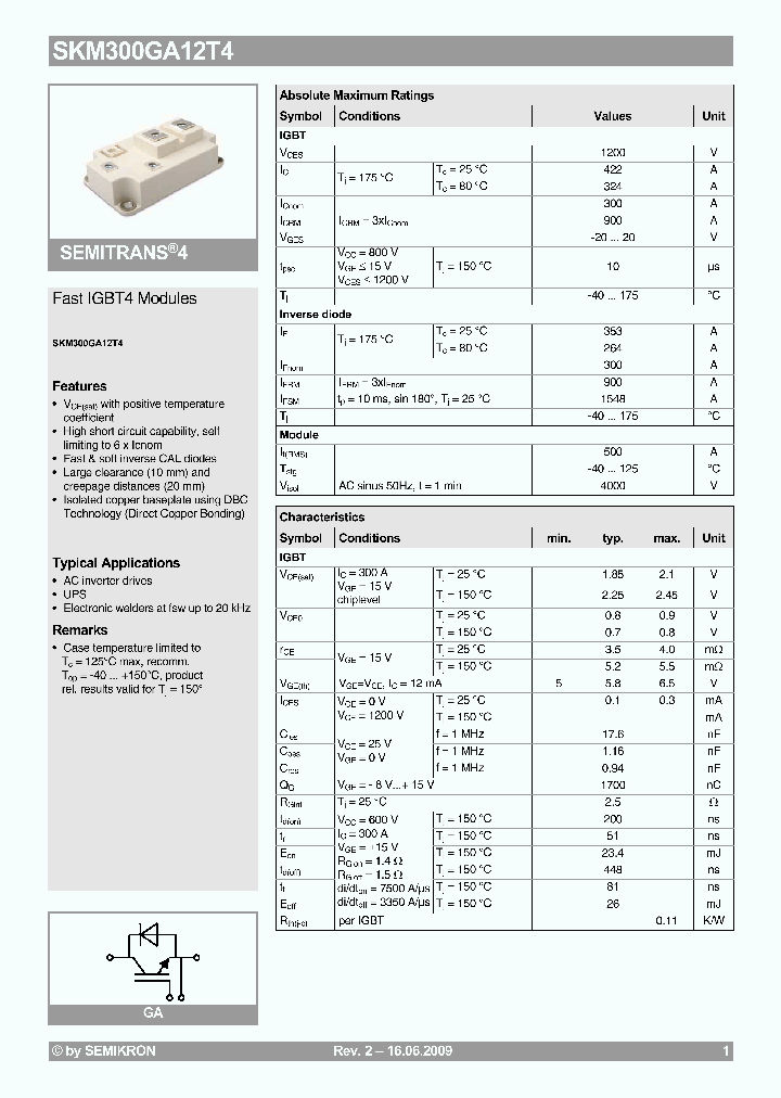 SKM300GA12T40906_4187657.PDF Datasheet