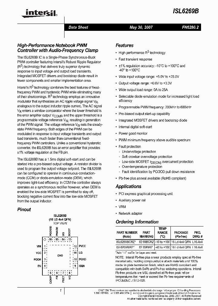 ISL6269BIRZ_4228265.PDF Datasheet