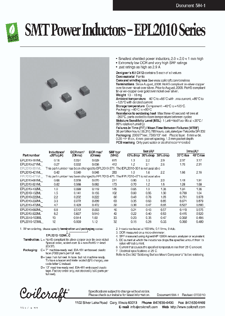 EPL2010-152MLC_4118463.PDF Datasheet