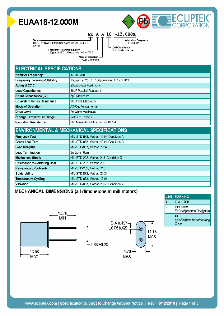 EUAA18-12000M_4124528.PDF Datasheet