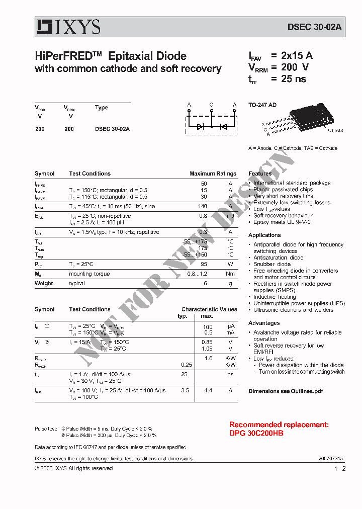 DSEC30-02A_4172465.PDF Datasheet