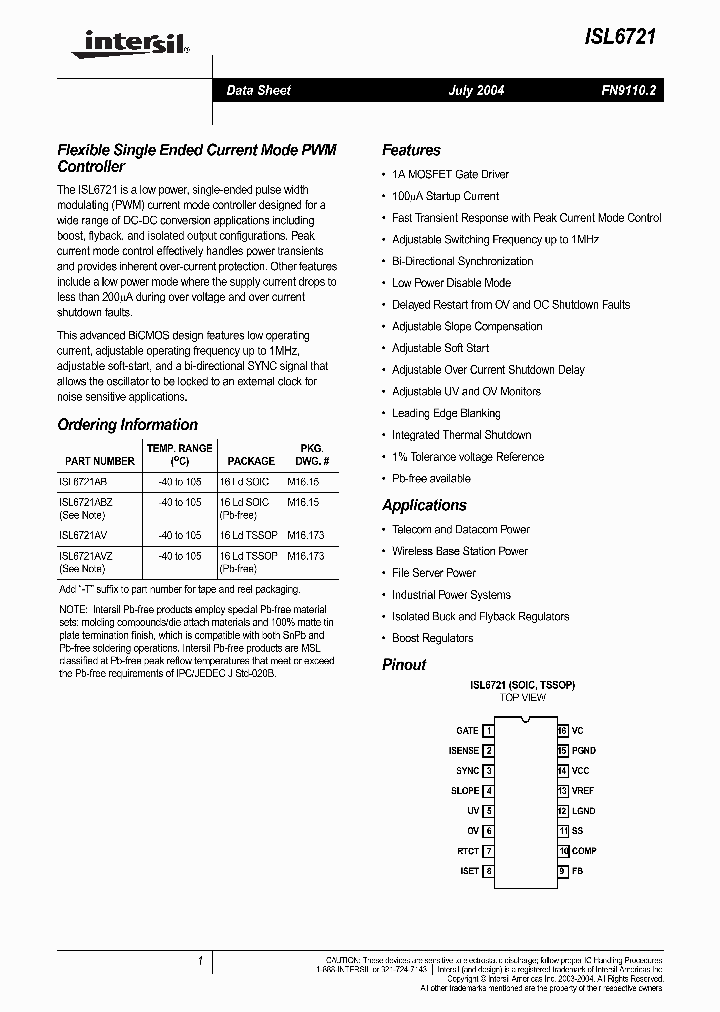 ISL6721ABZ_4182036.PDF Datasheet