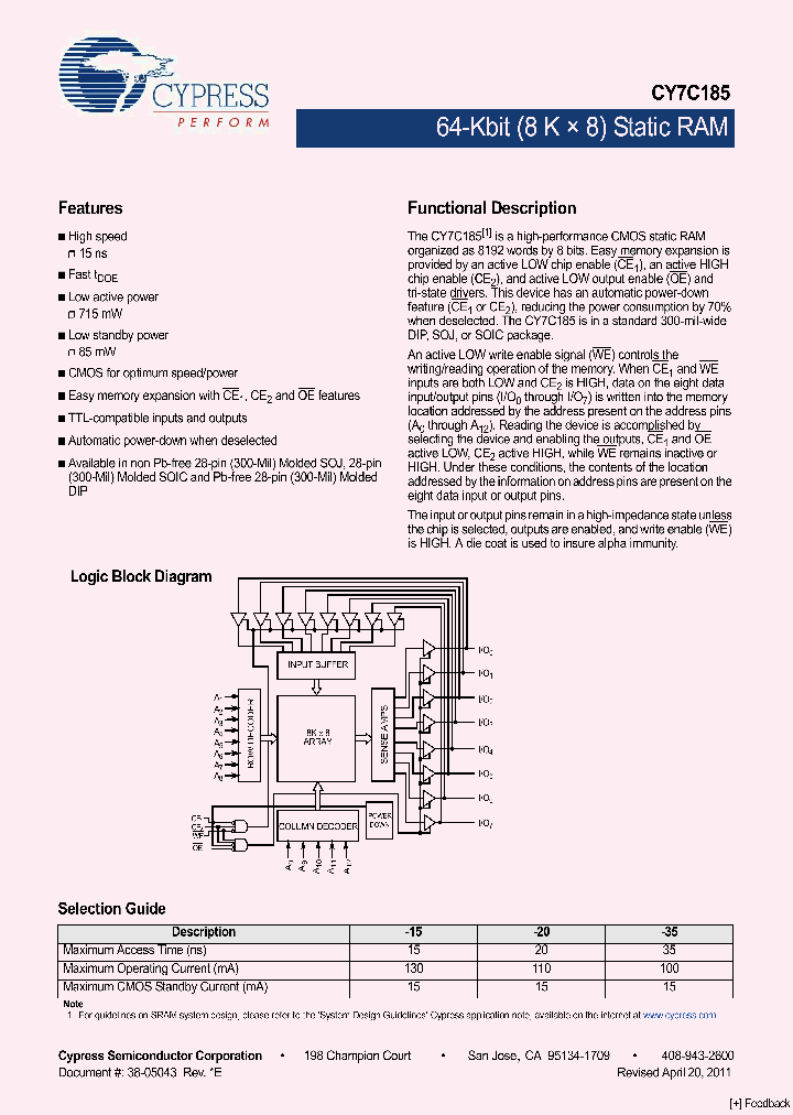 CY7C185-35SC_4247860.PDF Datasheet