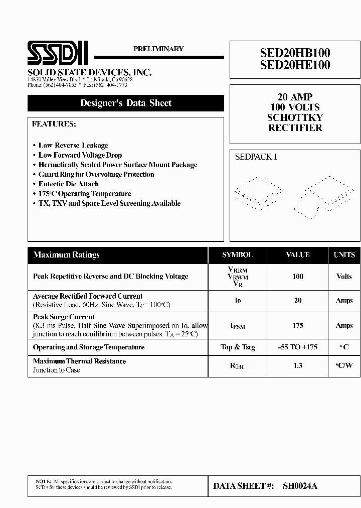 SED20HB100_4206397.PDF Datasheet