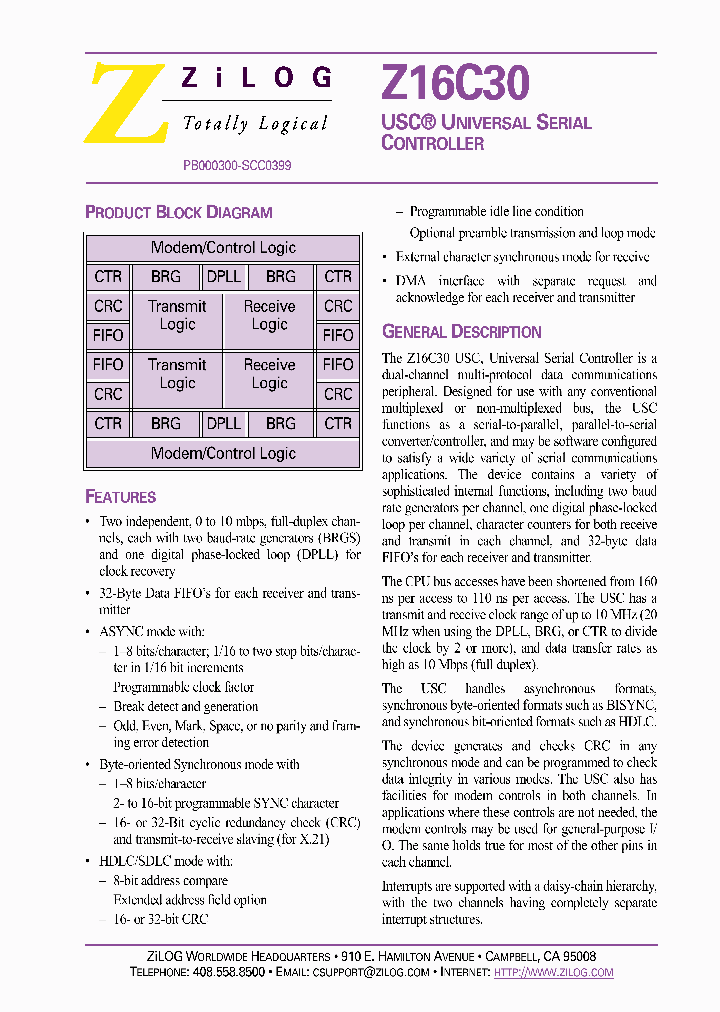 Z16C3010ASG_4211567.PDF Datasheet