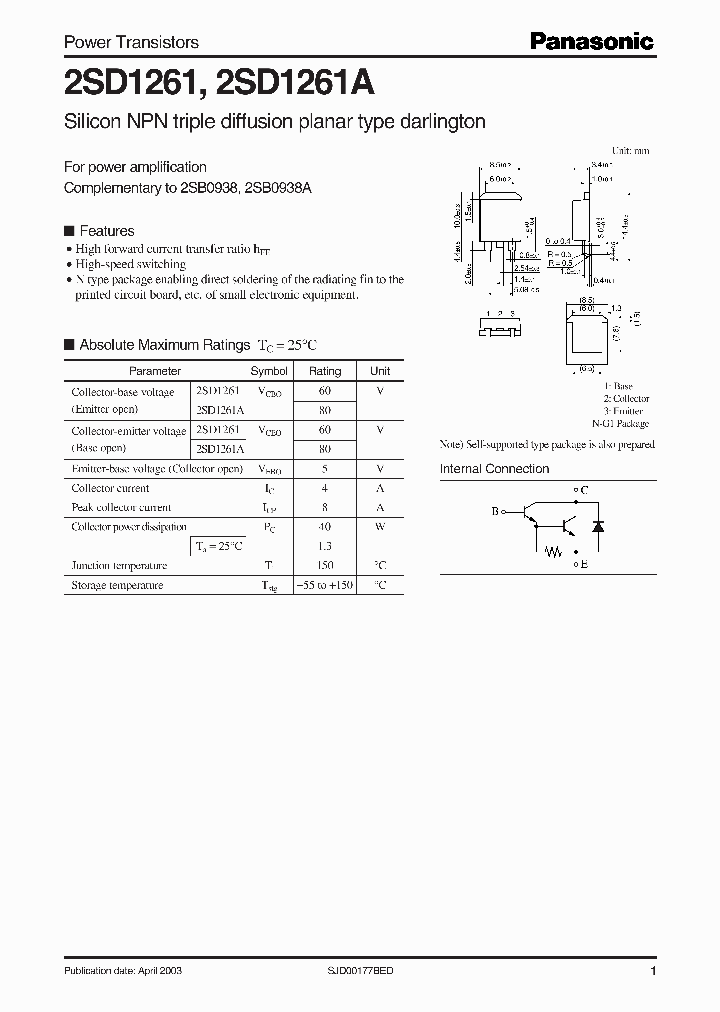 2SD1261_4265324.PDF Datasheet