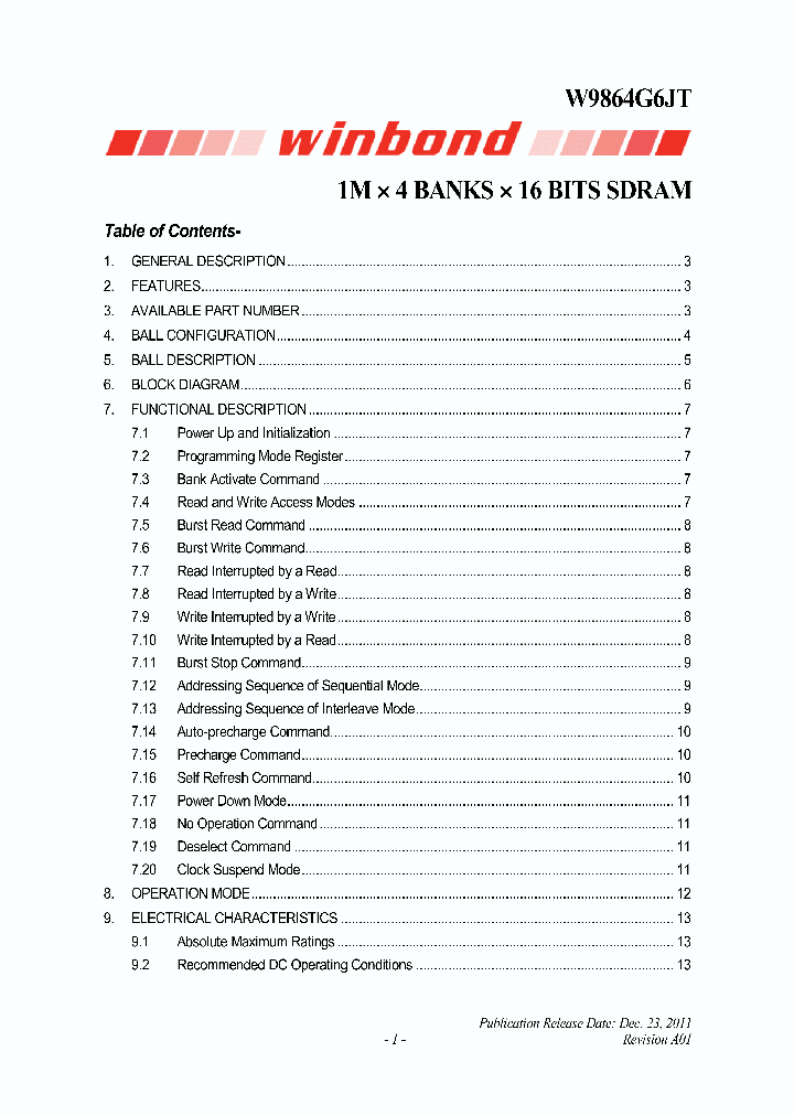 W9864G6JT_4267247.PDF Datasheet