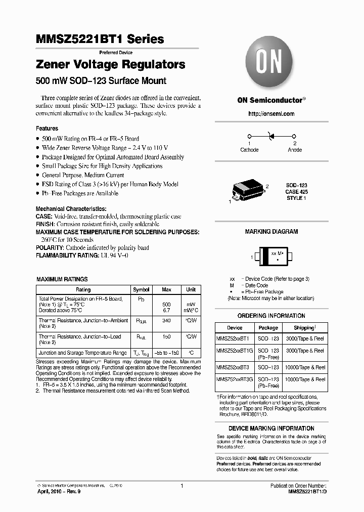 MMSZ5268BT3G_4259724.PDF Datasheet