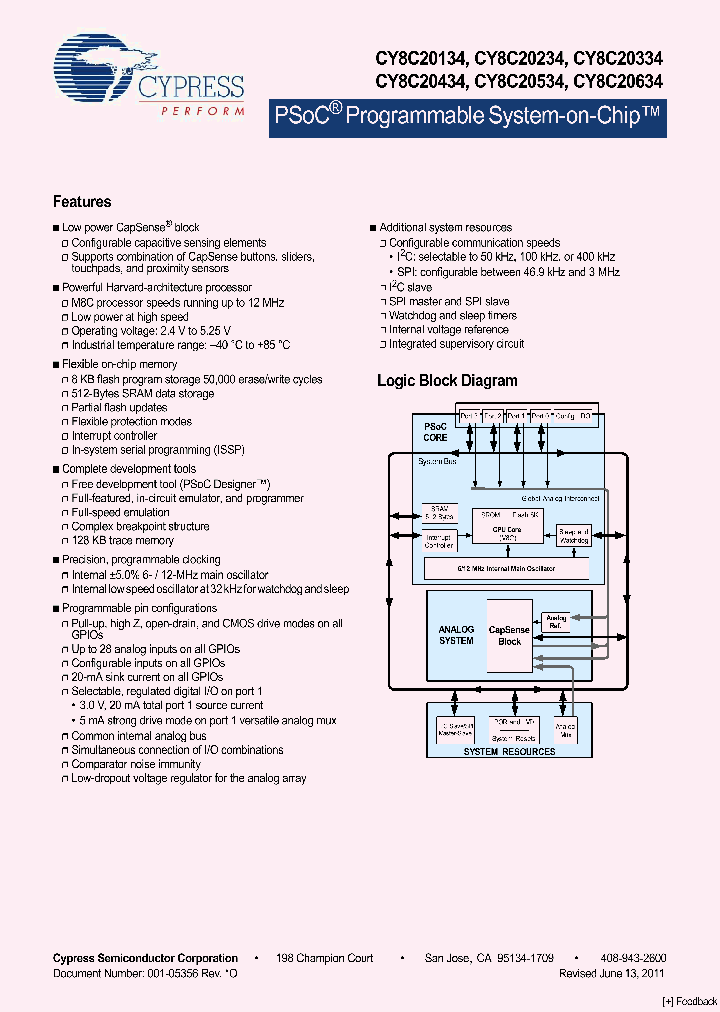 CY8C20634_4287588.PDF Datasheet