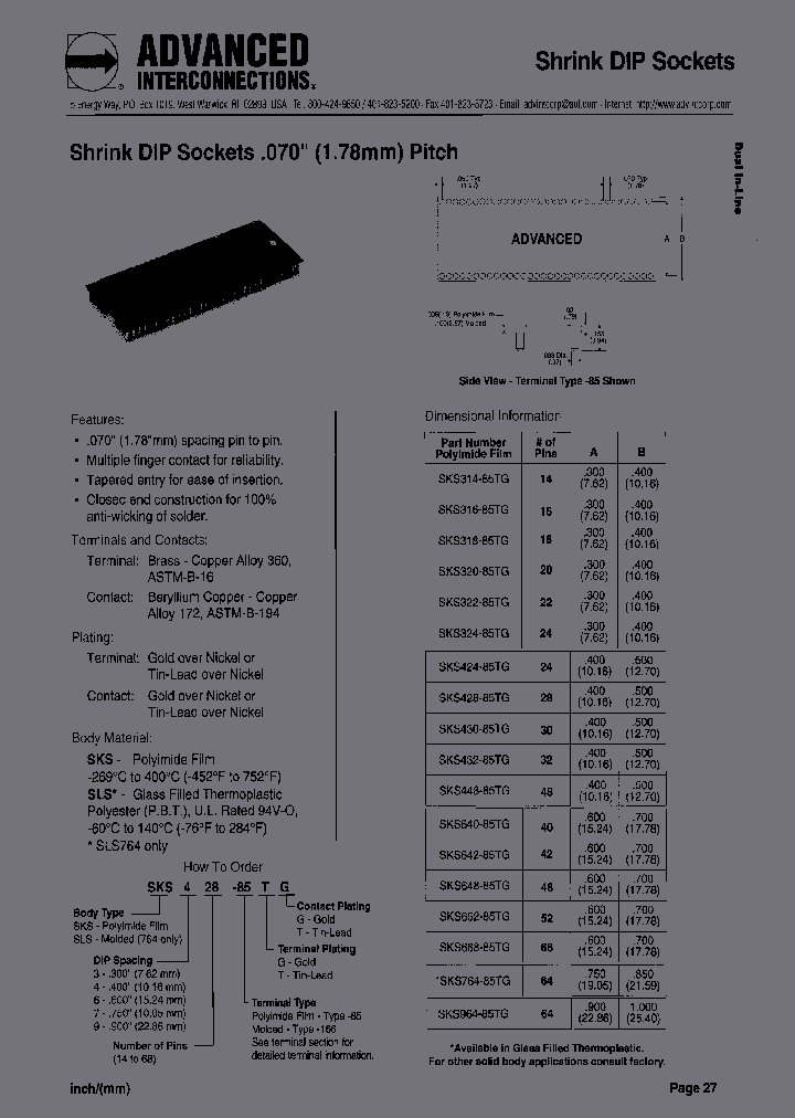 SKS964-85TG_4307150.PDF Datasheet