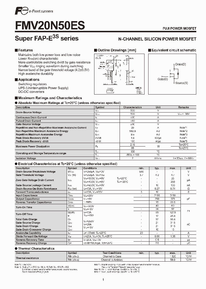 FMV20N50ES_4311706.PDF Datasheet