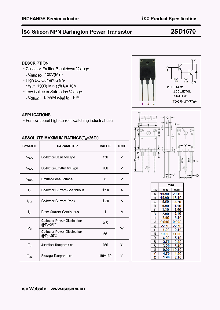 2SD1670_4351607.PDF Datasheet