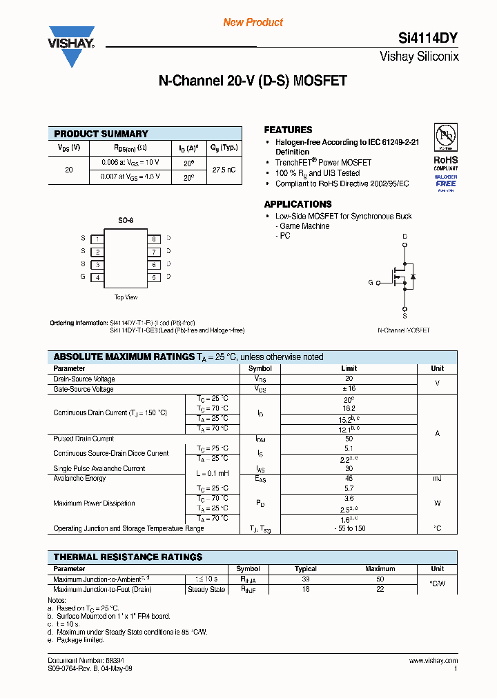 SI4114DY-T1-E3_4360157.PDF Datasheet