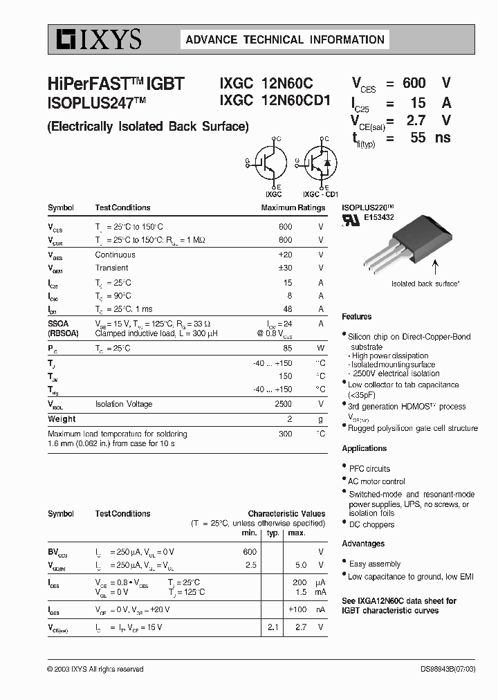 IXGC12N60CD1_4368003.PDF Datasheet