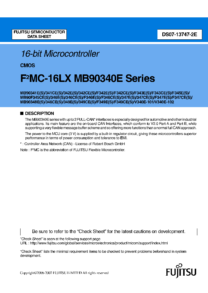 MB90F345CEPF_4370098.PDF Datasheet