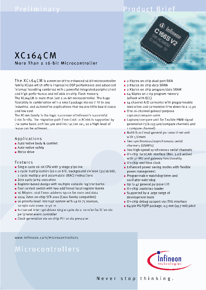 SAK-XC164CM-8F40F_4376542.PDF Datasheet