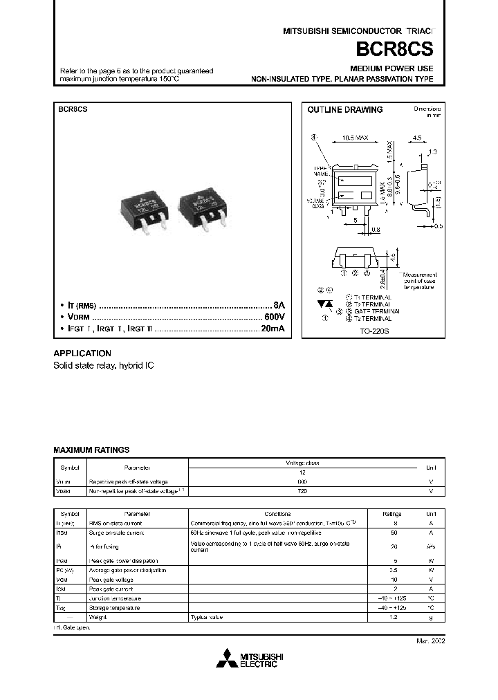 BCR8CS-12_4390824.PDF Datasheet