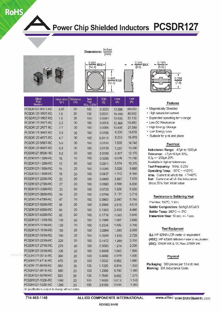 PCSDR127_4390145.PDF Datasheet