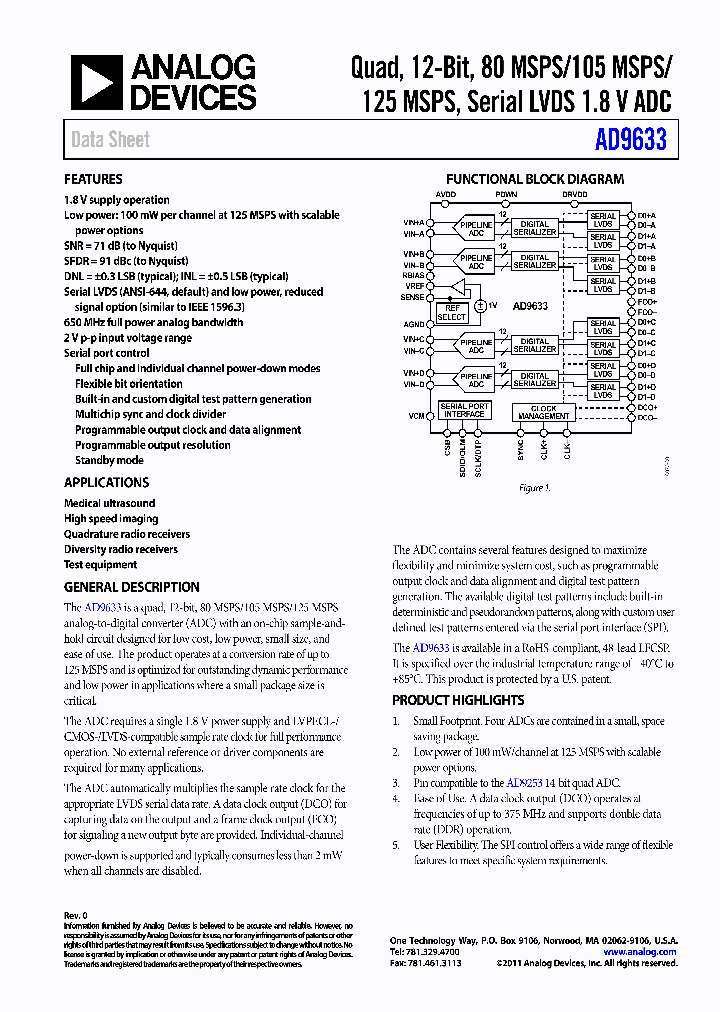 AD9633BCPZ-125_4418339.PDF Datasheet