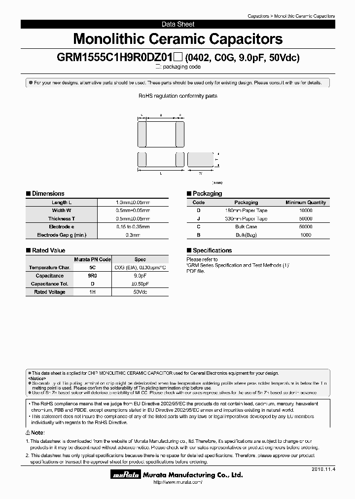 GRM1555C1H9R0DZ01D_4438609.PDF Datasheet