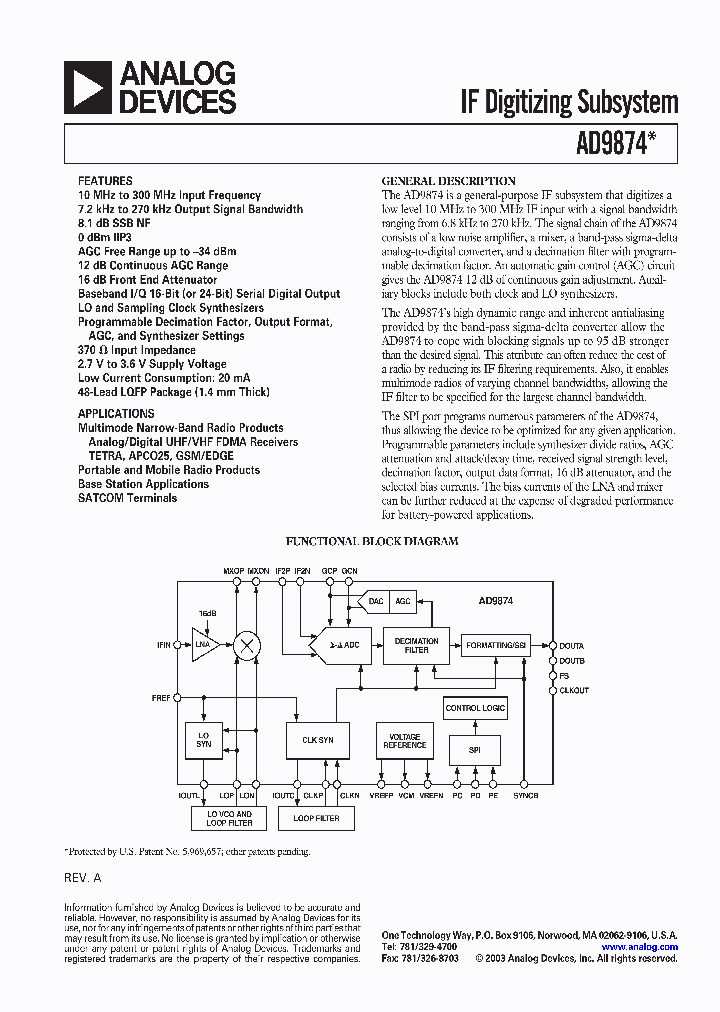AD9874ABSTRL_4448122.PDF Datasheet