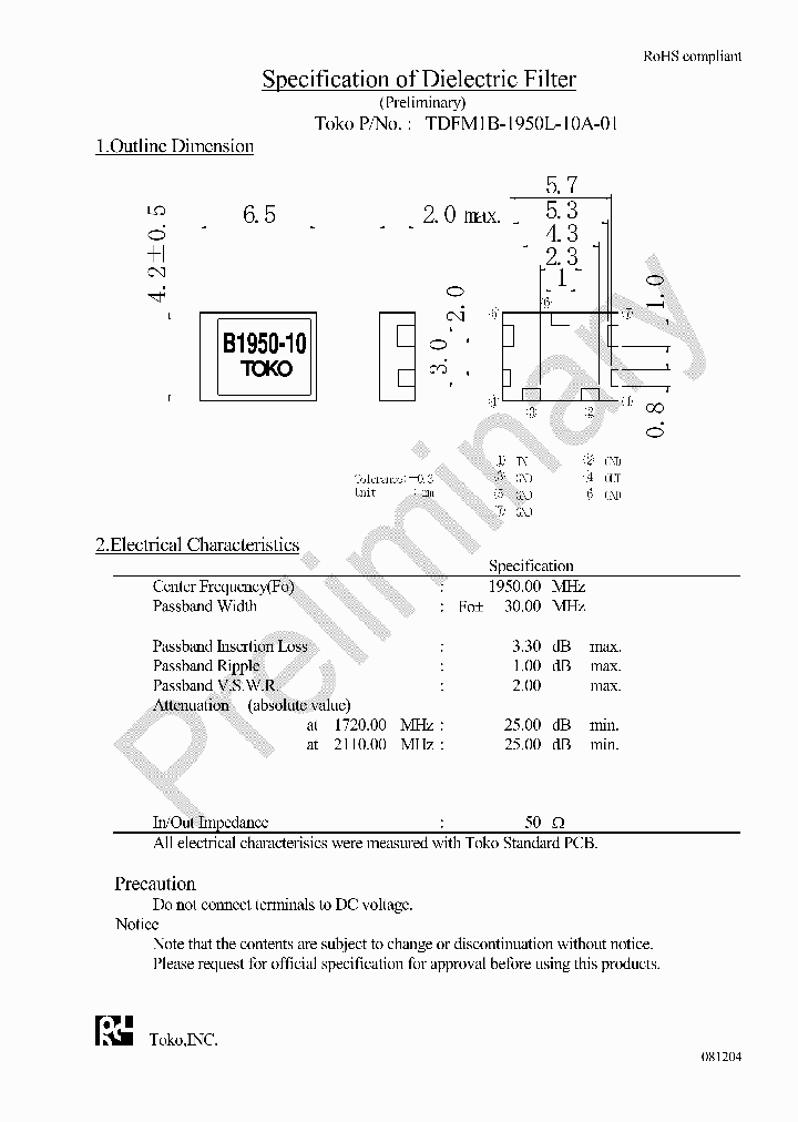 TDFM1B-1950L-10A-01_4454593.PDF Datasheet