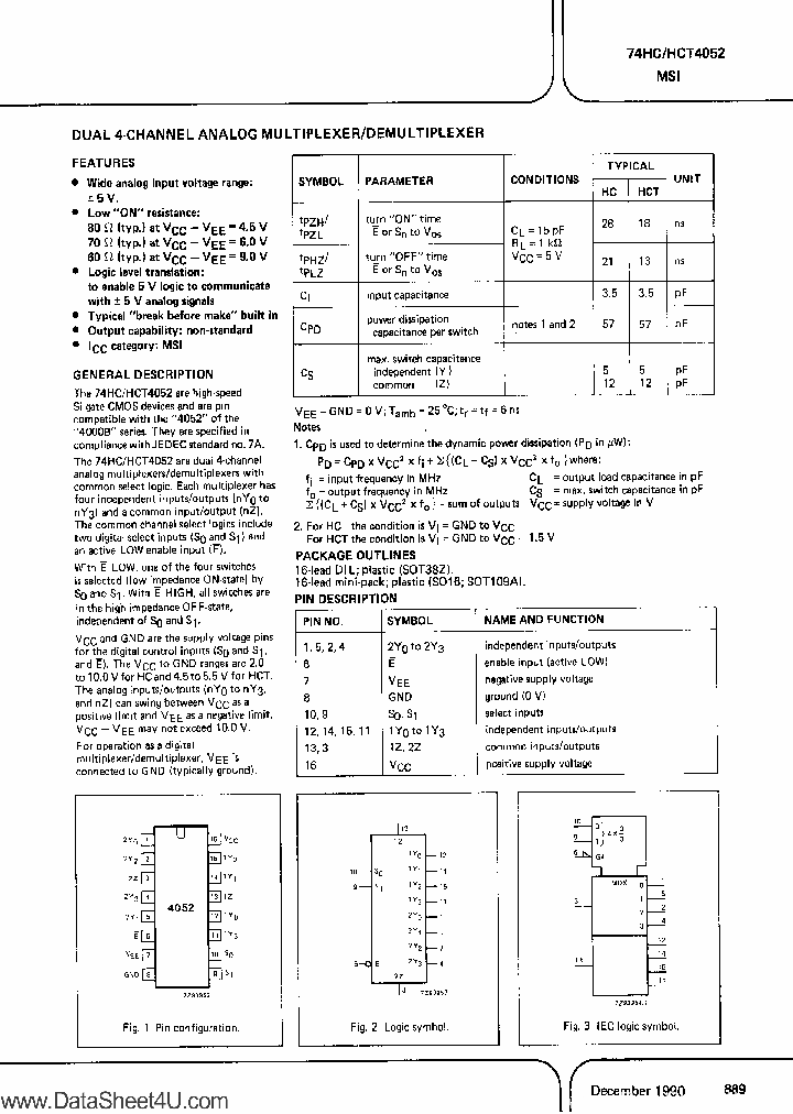 PC74HCT4052_4472146.PDF Datasheet