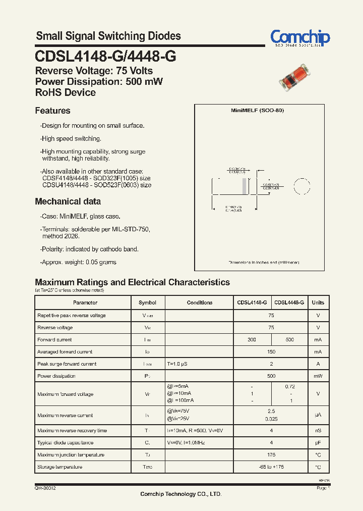 CDSL4148-G_4477723.PDF Datasheet