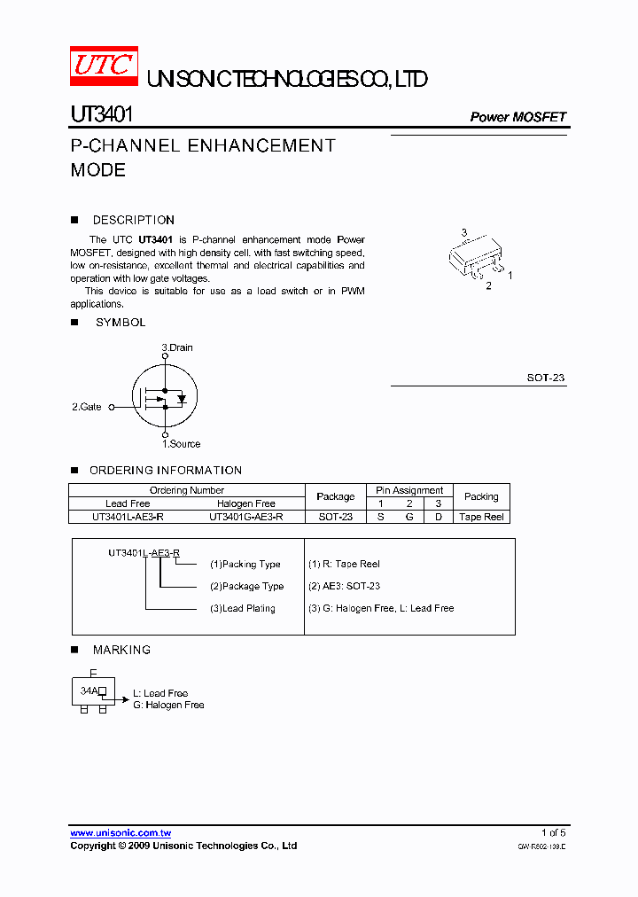 UT3401G-AE3-R_4486684.PDF Datasheet