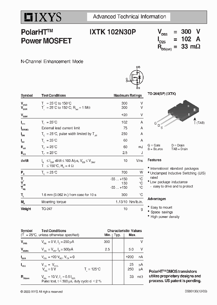 IXTK102N30P_4489045.PDF Datasheet