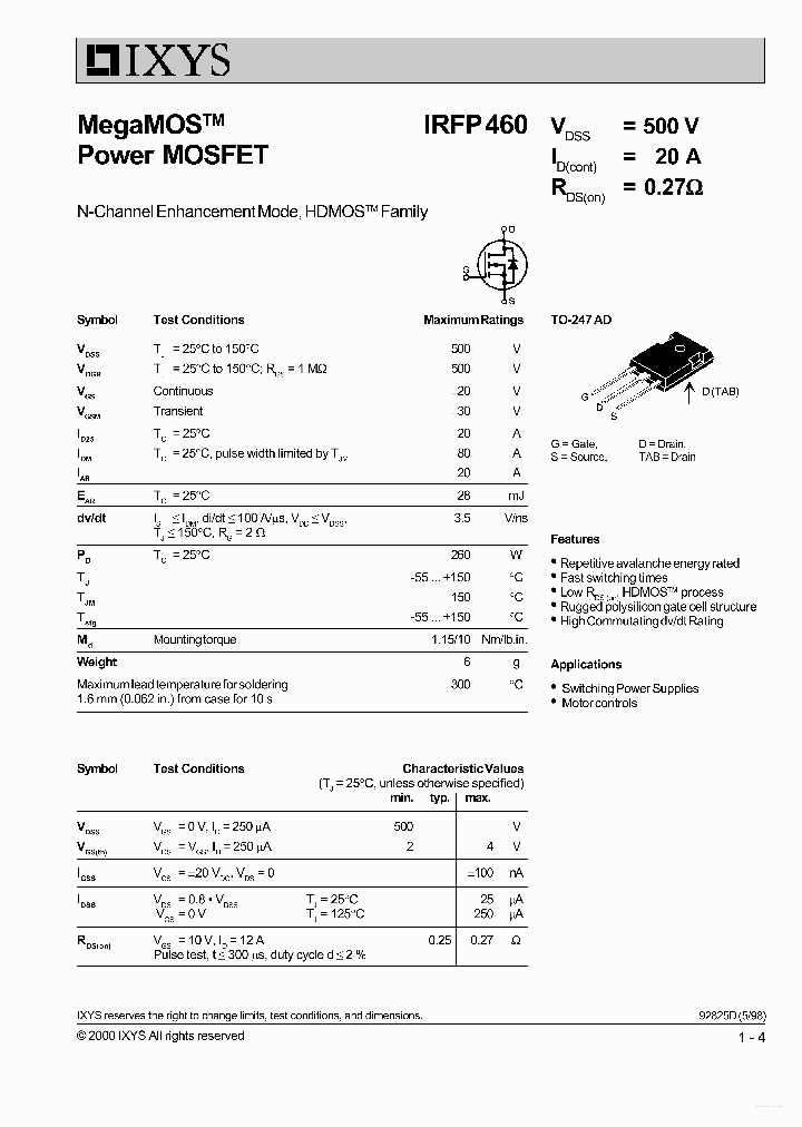 IFRP460_4494692.PDF Datasheet