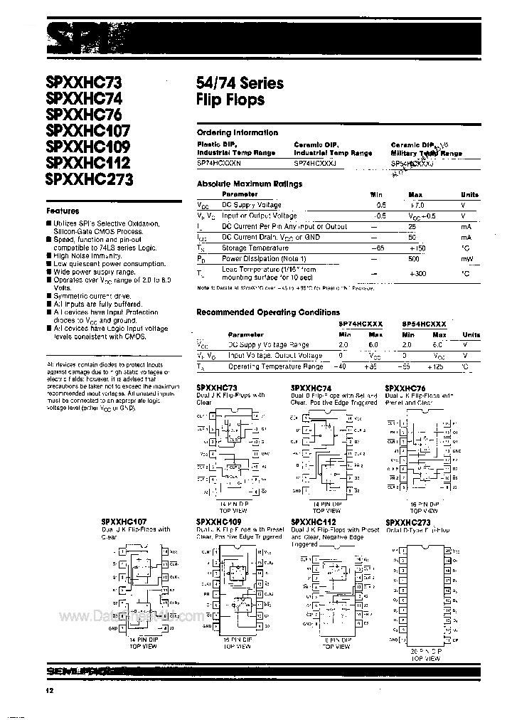 SP74HC107_4497394.PDF Datasheet