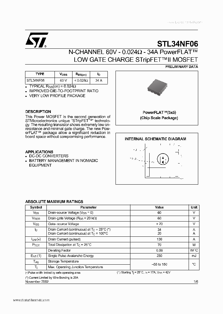 STL34NF06_4503601.PDF Datasheet