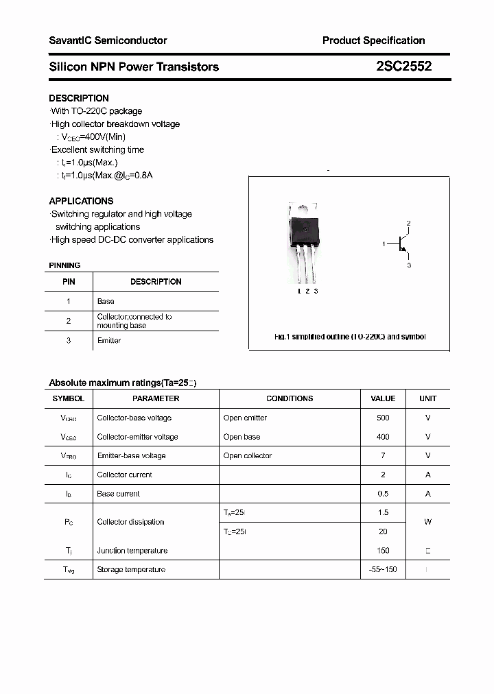 2SC2552_4507599.PDF Datasheet