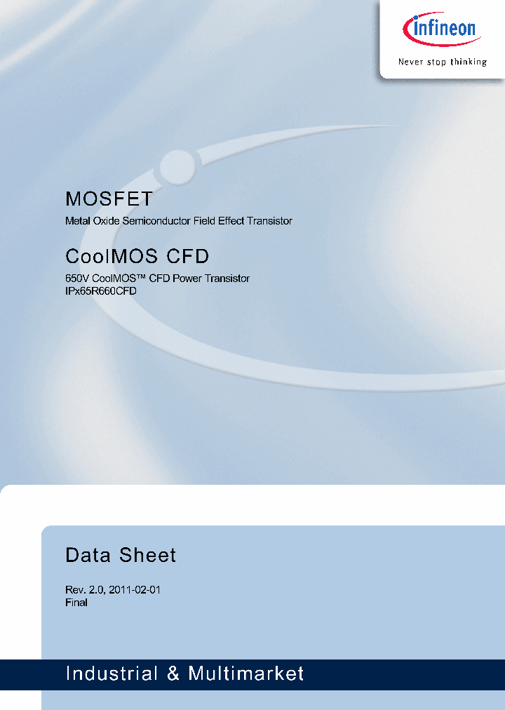 IPP65R660CFD_4509260.PDF Datasheet