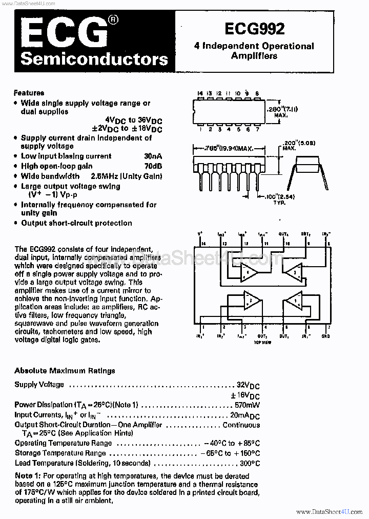 ECG992_4516544.PDF Datasheet