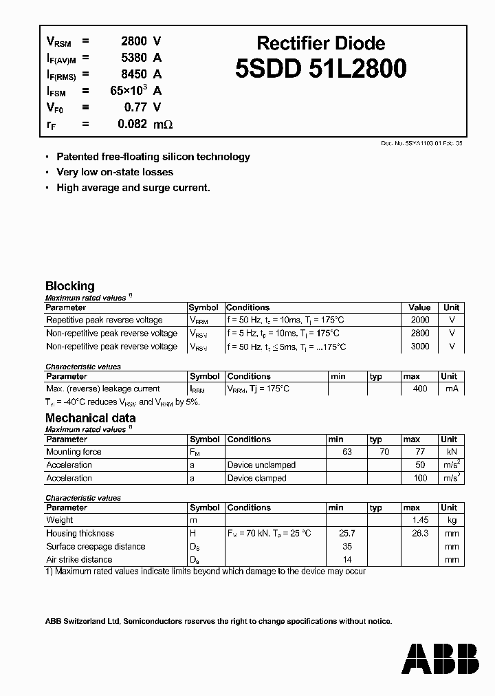 5SDD51L2800_4534004.PDF Datasheet