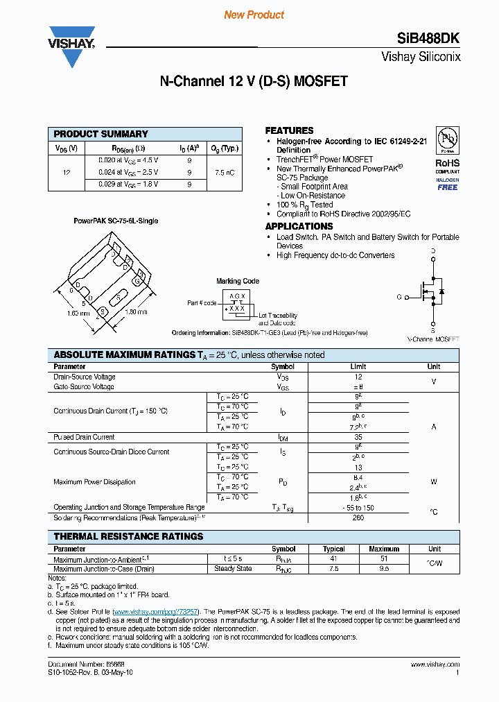 SIB488DK-T1-GE3_4540428.PDF Datasheet