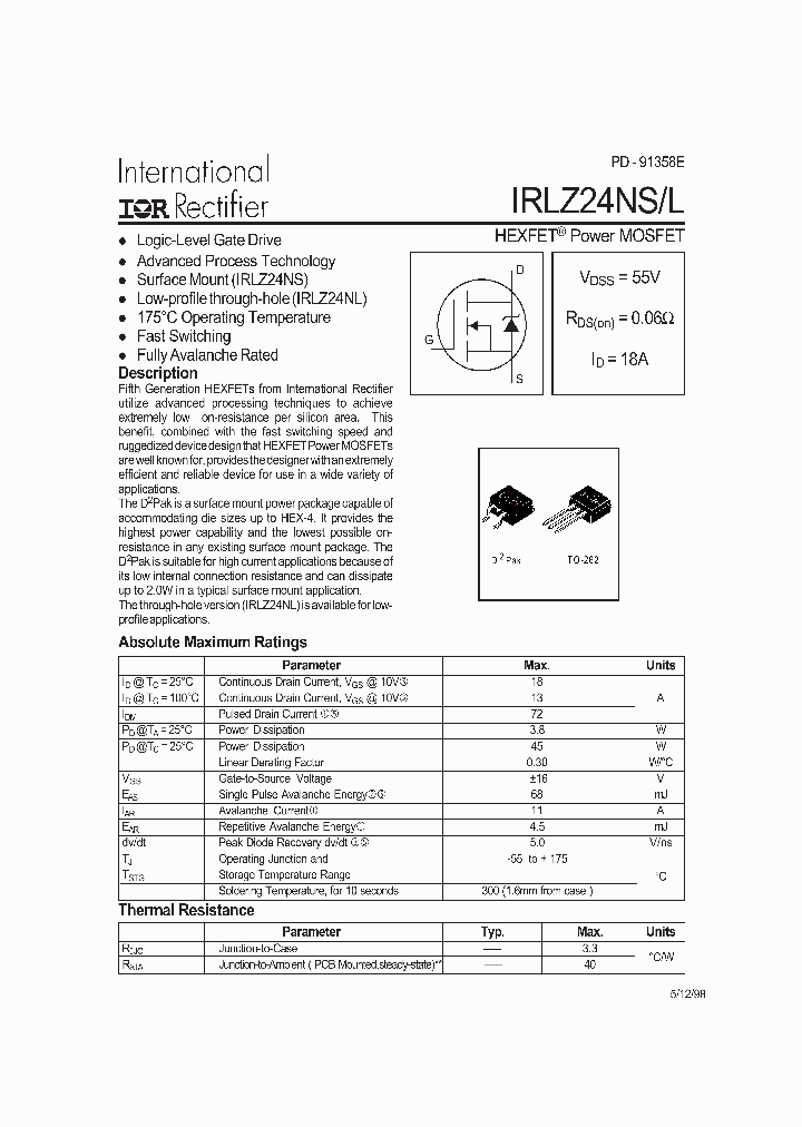 IRLZ24NL_4547033.PDF Datasheet