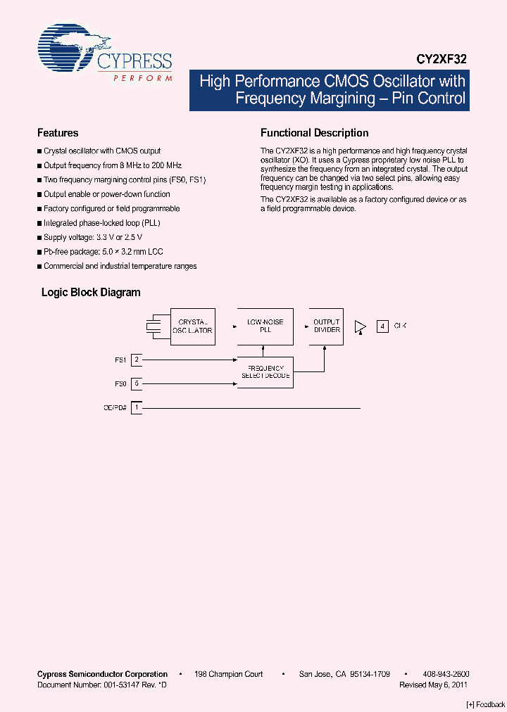 CY2XF32FLXIT_4563305.PDF Datasheet