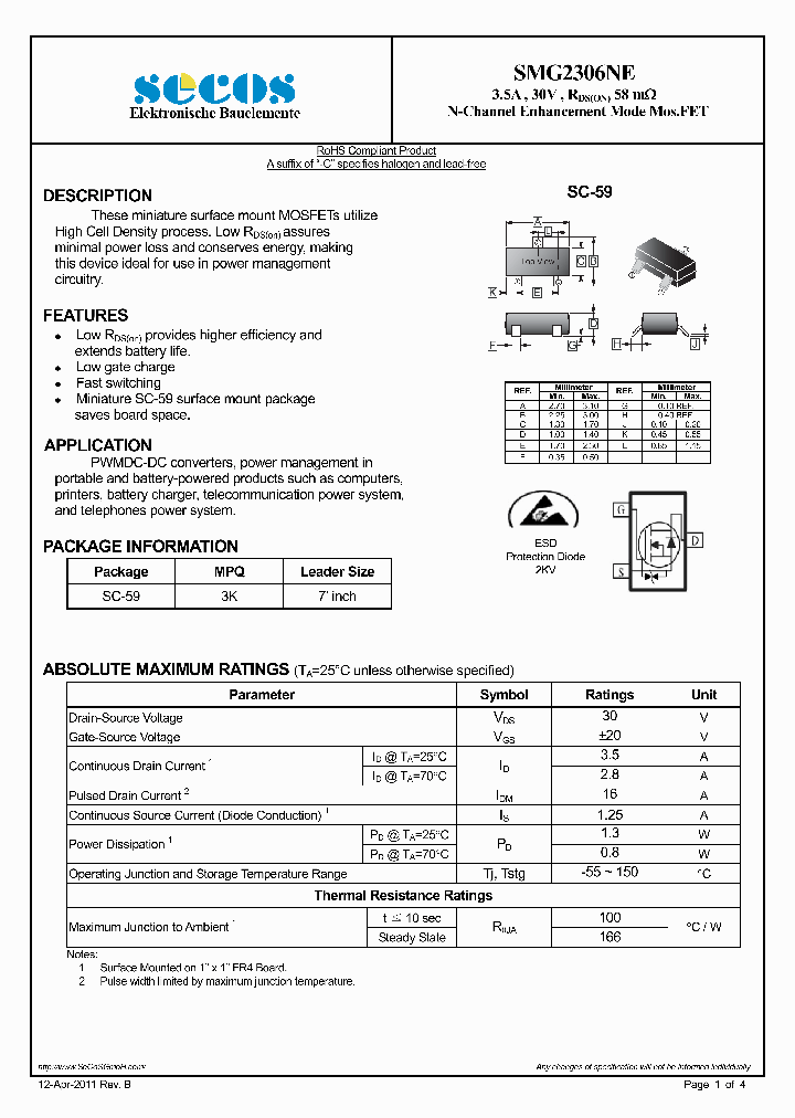 SMG2306NE_4563230.PDF Datasheet