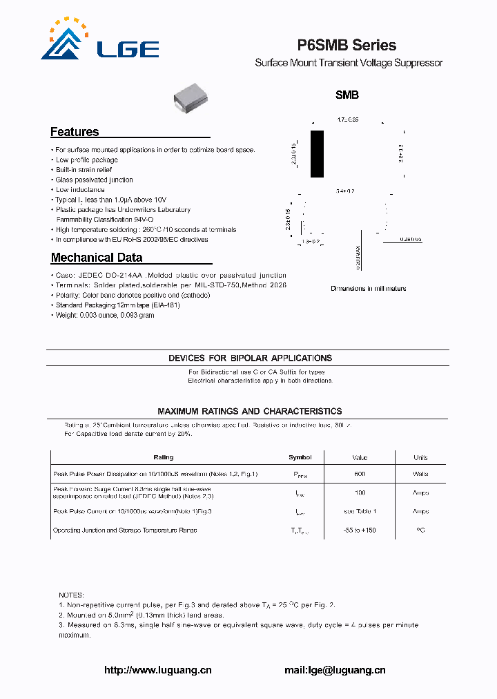 P6SMB43A_4573571.PDF Datasheet