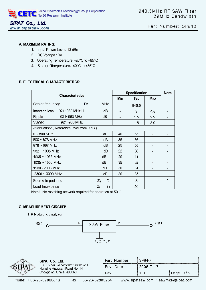 SP940_4573747.PDF Datasheet