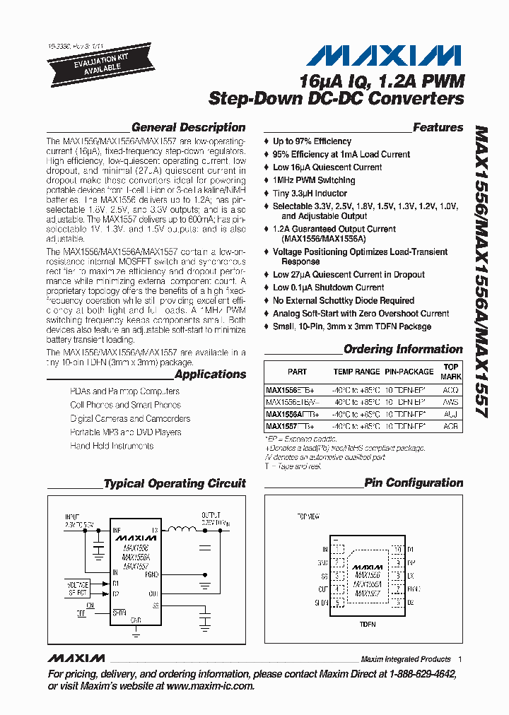 MAX1556ETBVT_4579105.PDF Datasheet