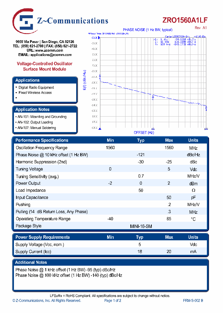 ZRO1560A1LF_4584894.PDF Datasheet