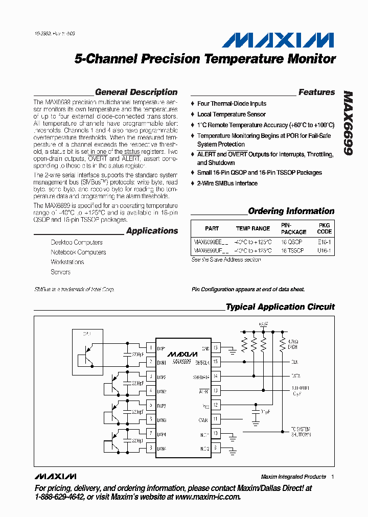 MAX6699UE38-T_4587279.PDF Datasheet