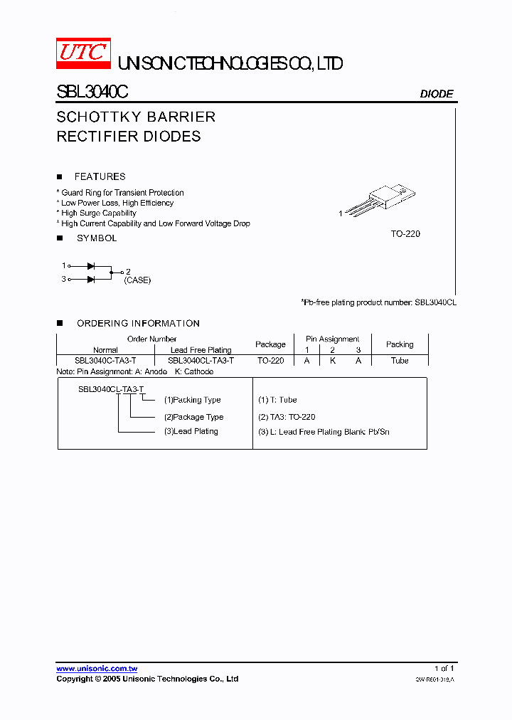 SBL3040C_4588600.PDF Datasheet