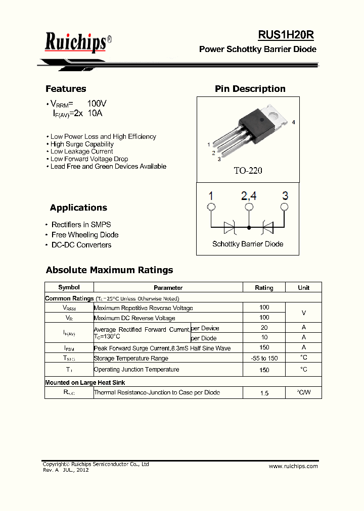 RUS1H20R_4590168.PDF Datasheet