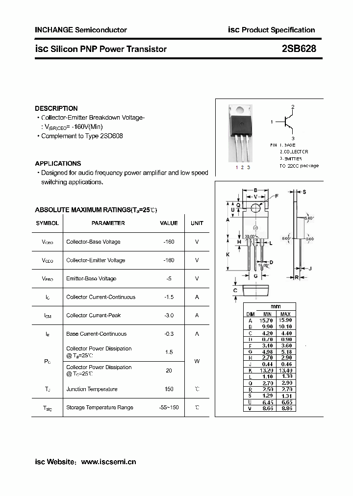 2SB628_4591208.PDF Datasheet